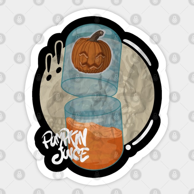 Halloween Pumpkin Juice Sticker by Gofart